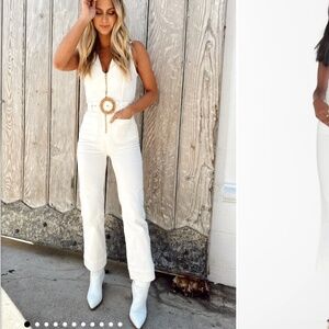 Show me your mumu size small Jean cropped jumpsuit